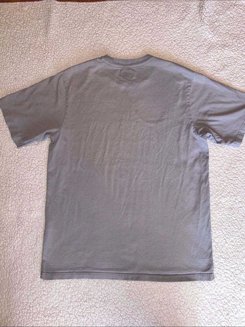Supreme Gray Short Sleeve Tee with Red Mini Box Logo - Picture 6 of 9